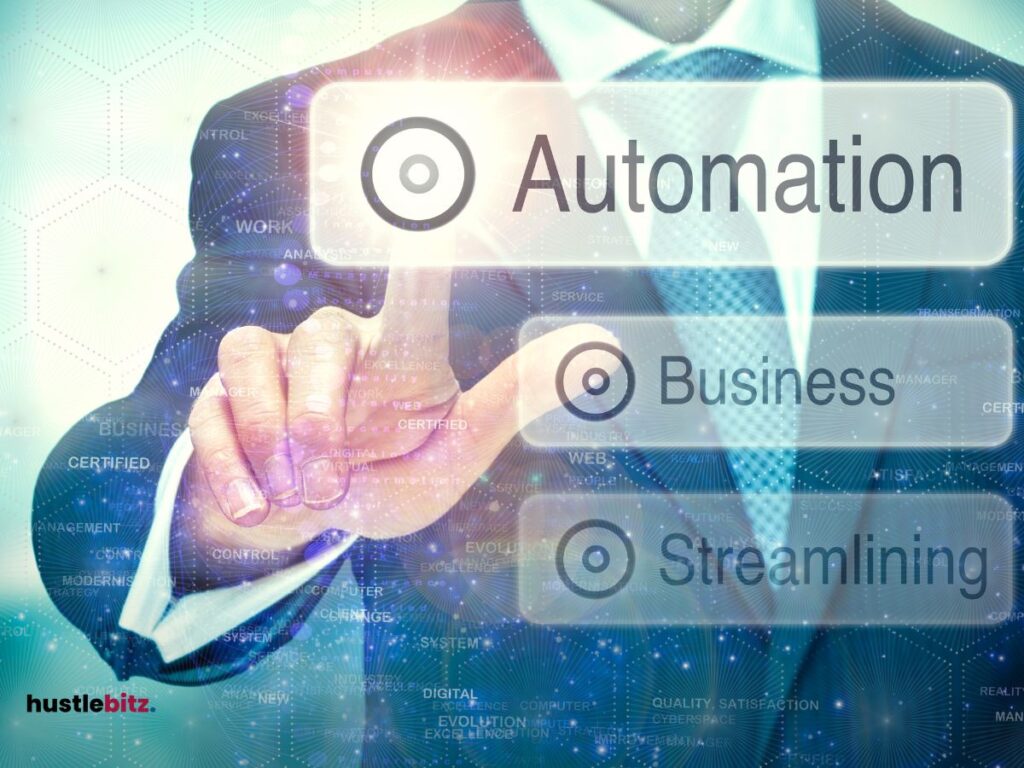 A man finger click the word "automation