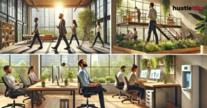 A collaboration picture of a group of people inside the office
