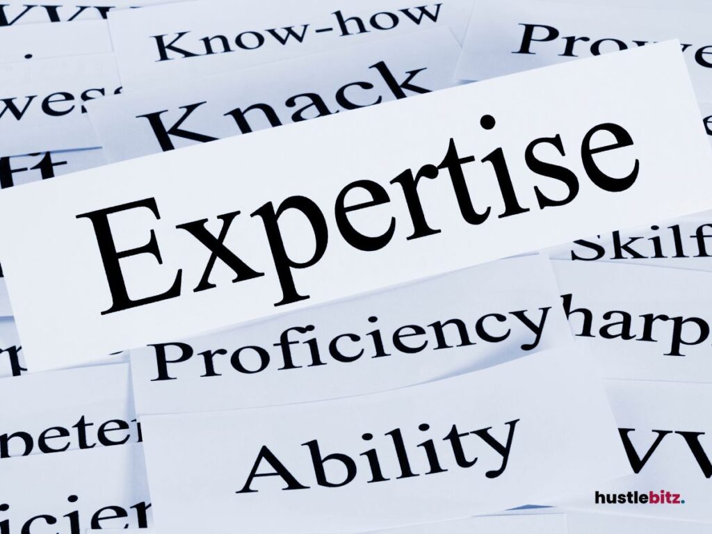 The word "Expertise" prominently displayed, surrounded by other terms.