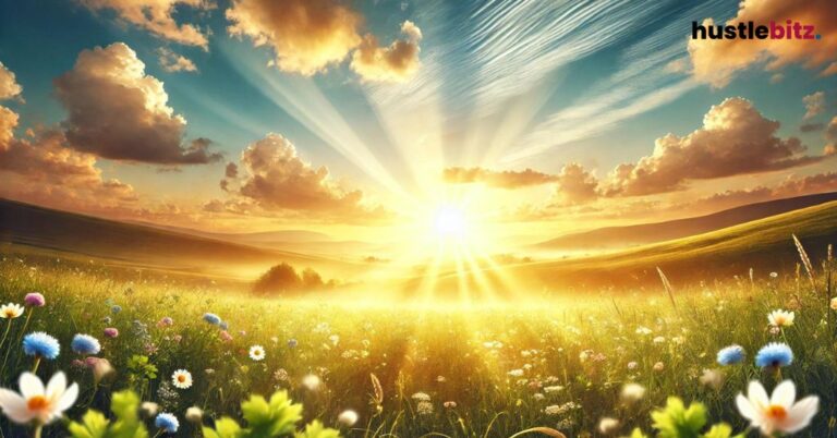 A beautiful flowers and a clouds with shinning background