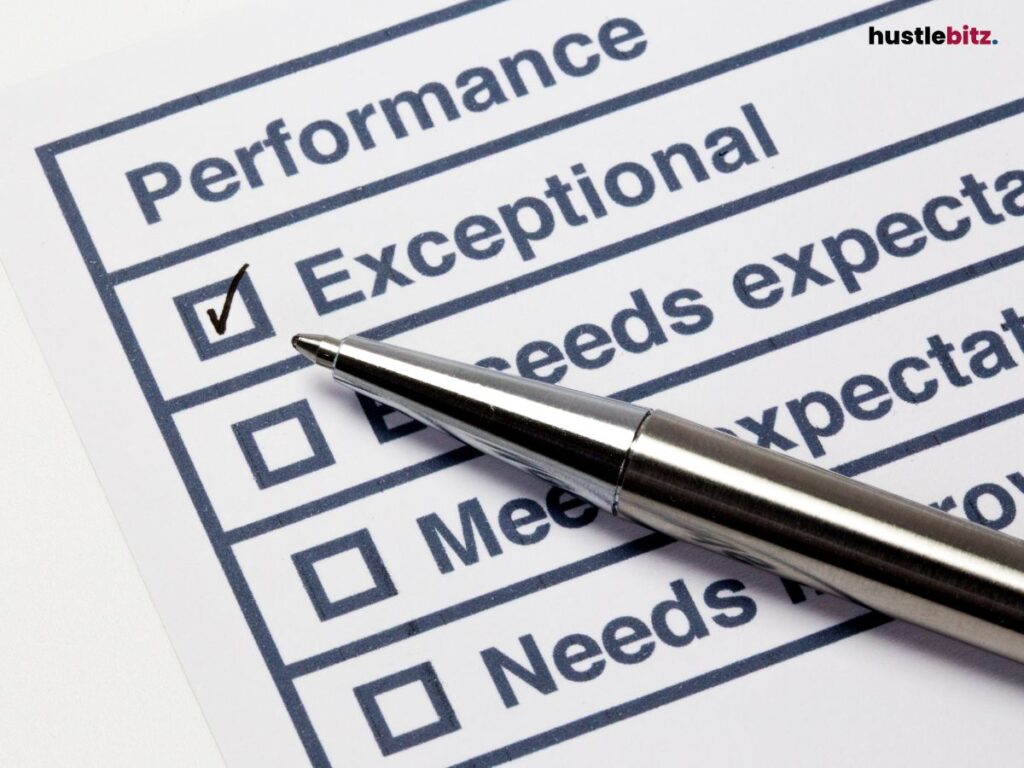 A evaluations form and a pen