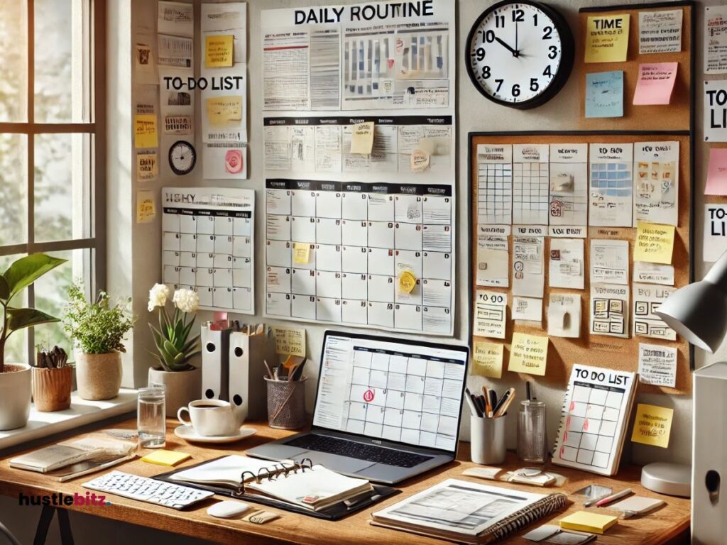 An image of an organized workspace