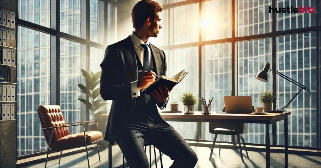 A man sitting on the table and looking at the window