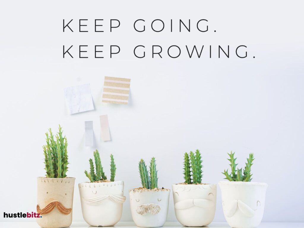 A motivation word and a cactus