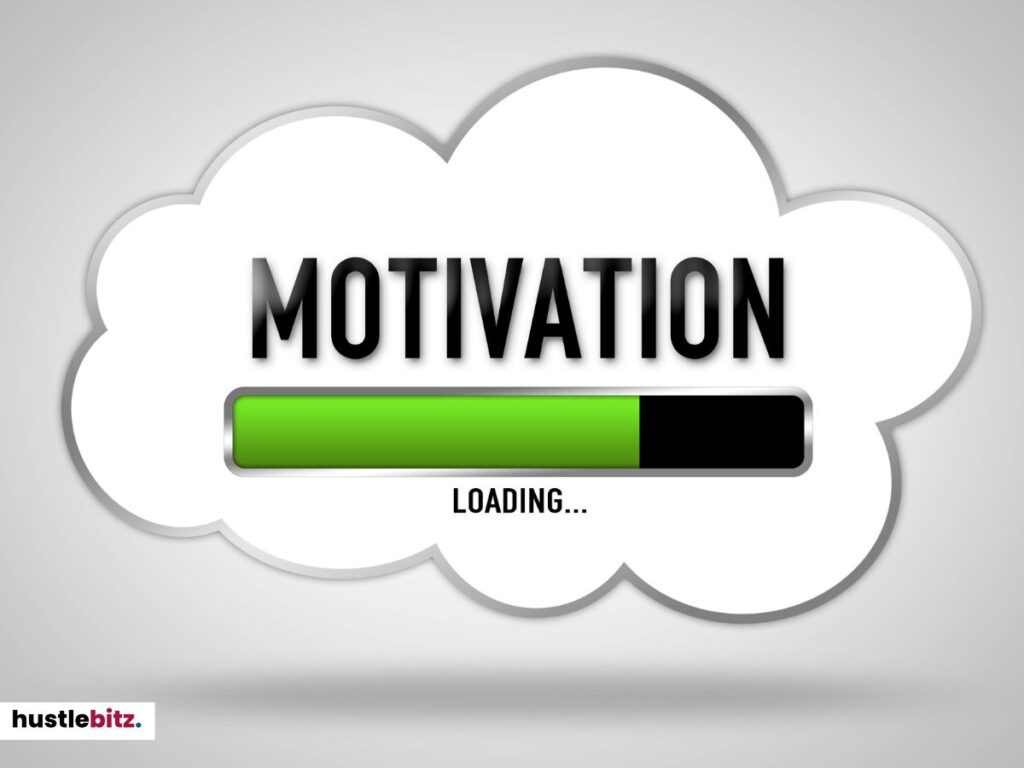 "Motivation loading" text with a progress bar.