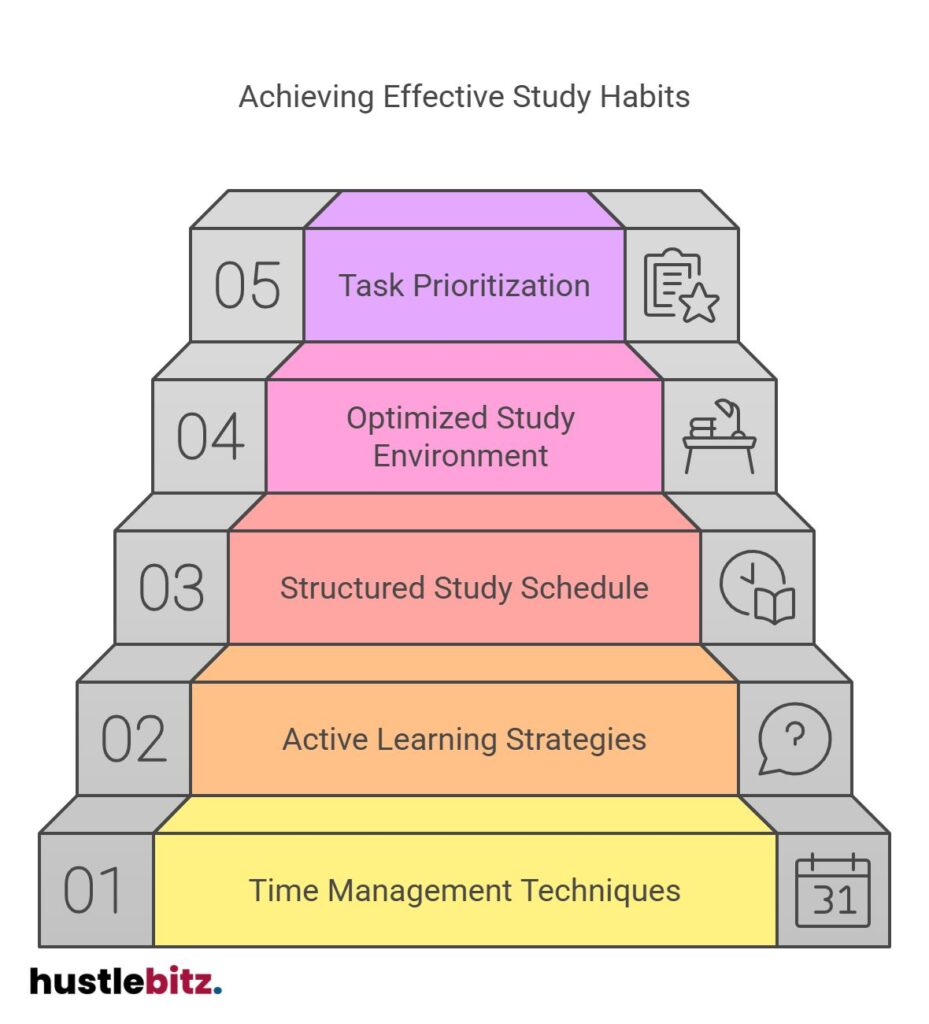 Build study success with time management, active learning, and an optimized environment.