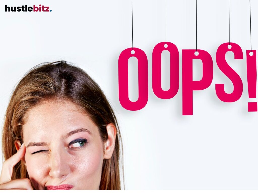 A woman thinking with words hanging in the wall