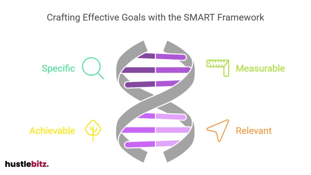 Create goals that are Specific, Measurable, Achievable, Relevant, and Time-bound.