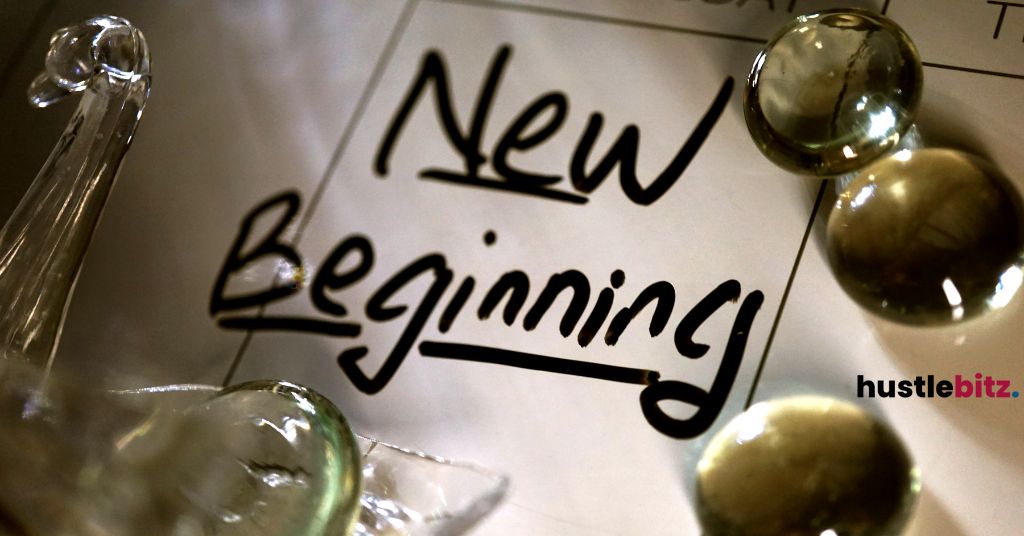 "New Beginning" written on a calendar.