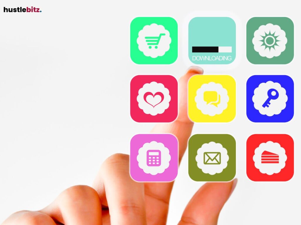 A hold pressing an app icon.