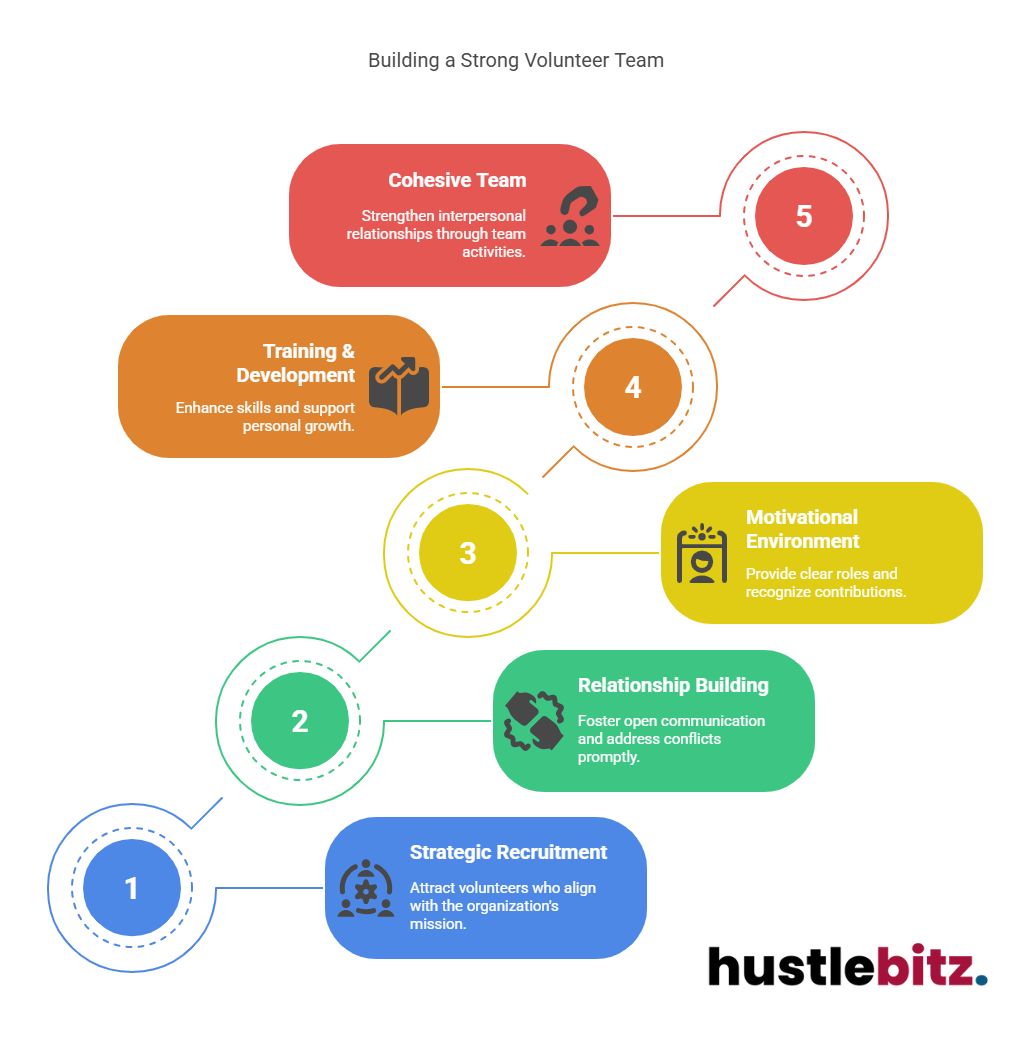 Visual about Building a Strong Volunteer Team