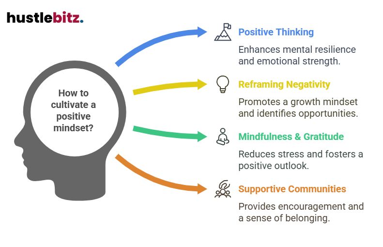 A visual about "How to cultivate a positive mindset?"