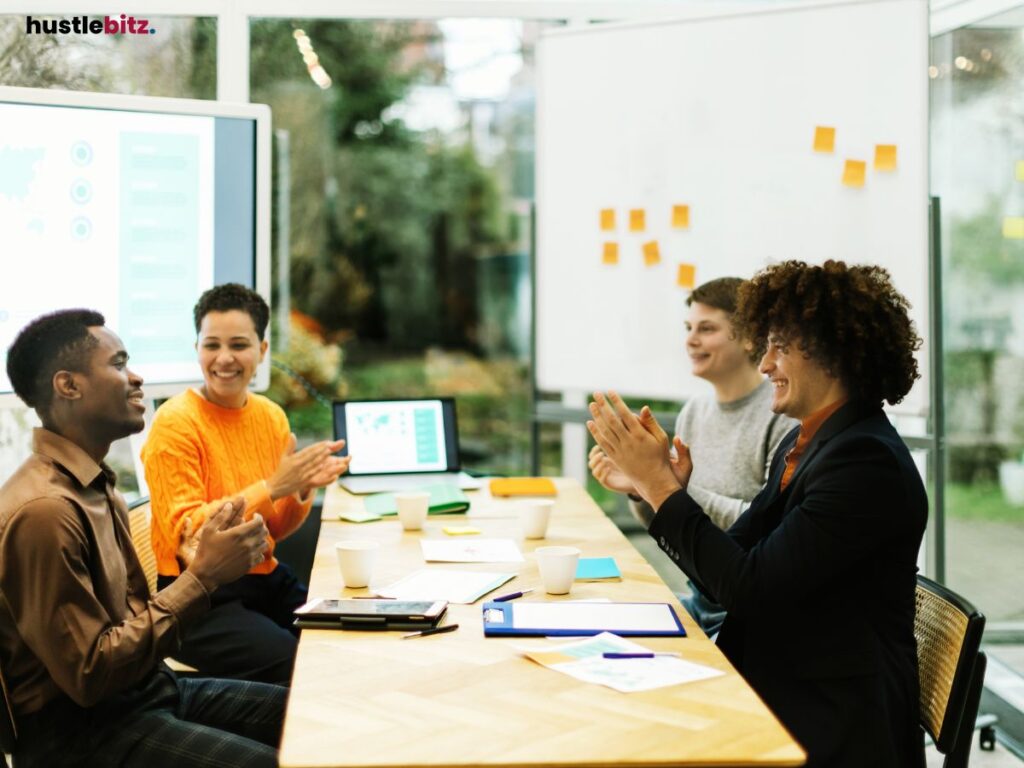 Corporate people having meeting