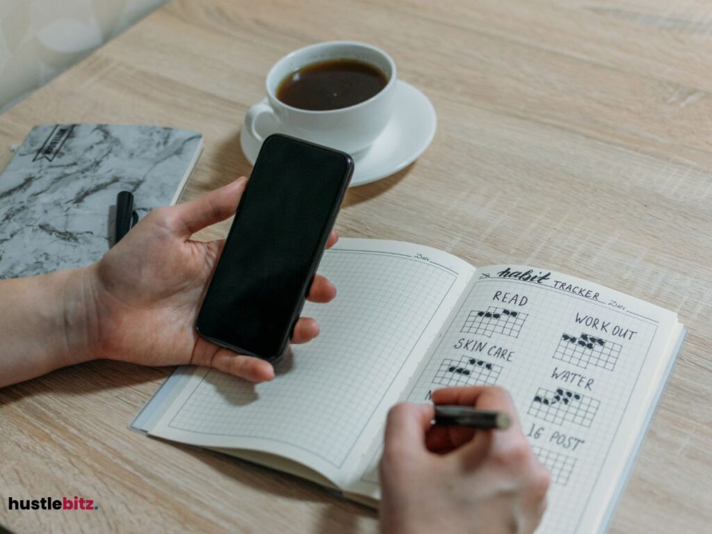A person planning a routine.