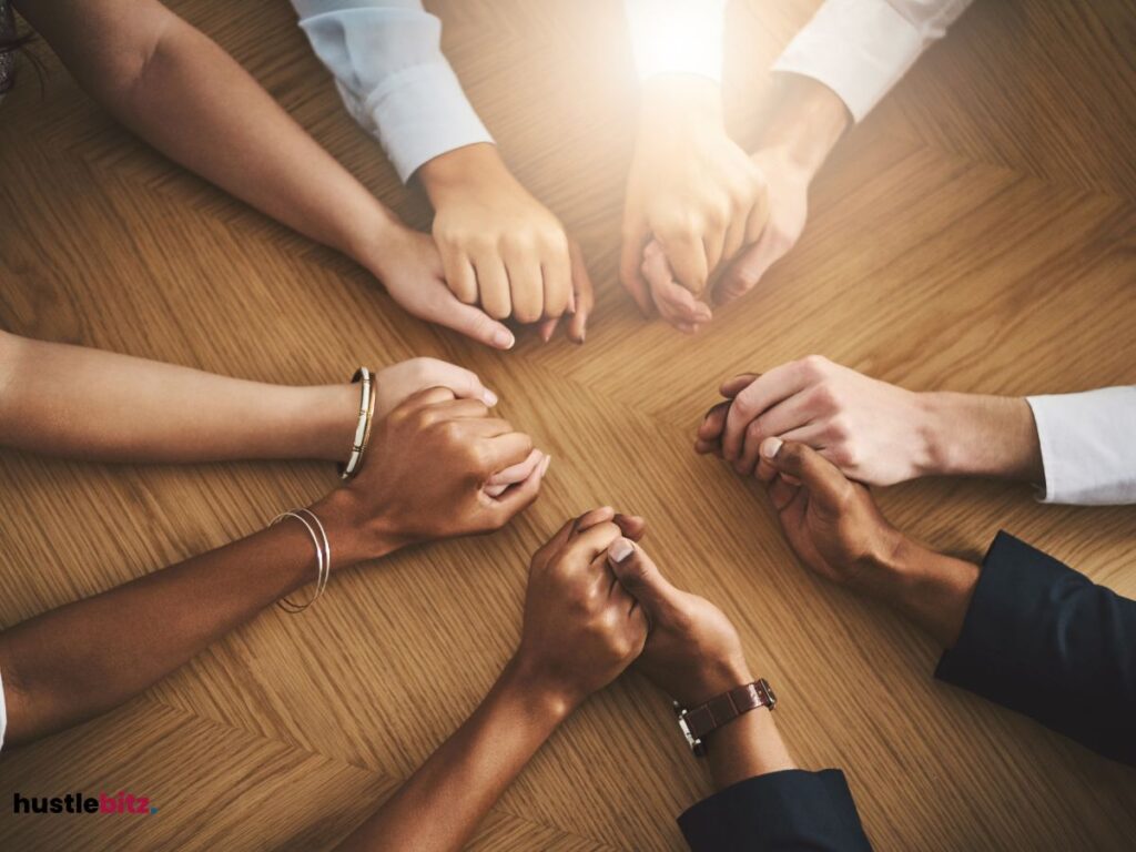 People holding hands
