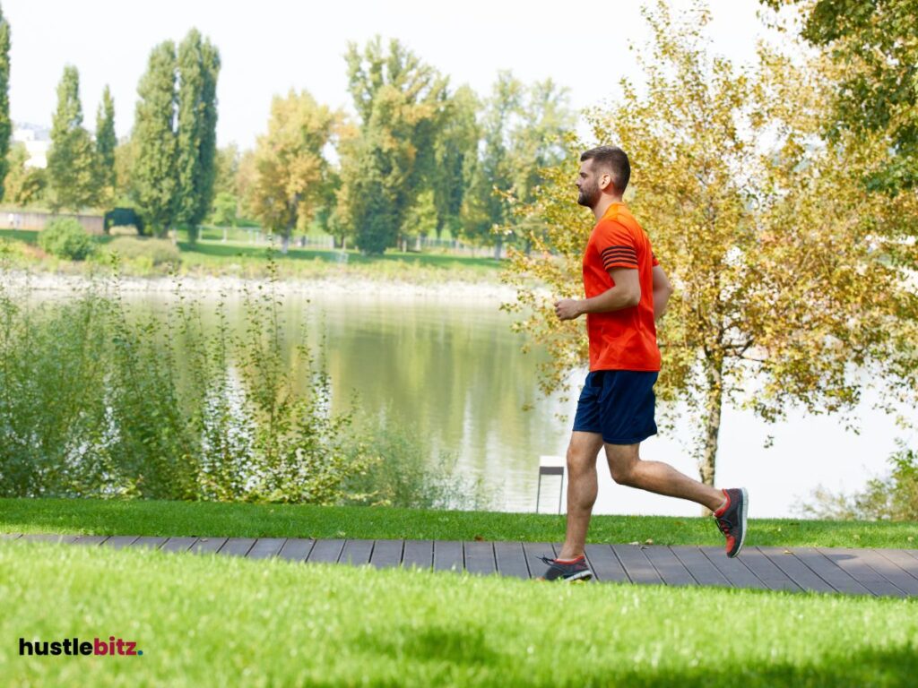 A man running 
