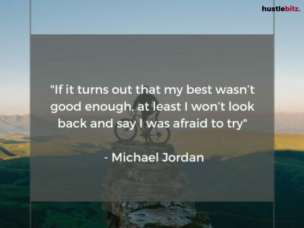 A quote from Michael Jordan.